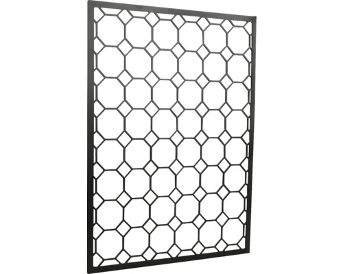 Förvaringsgaller FJORDWALL 400x20mm svart Dekorativ platta med geometriskt mönster