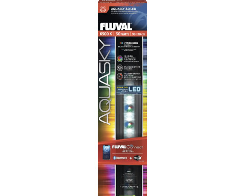 Fluval Aquasky 3.0 LED-akvarielampa, 30 watt, 99 till 130 centimeter