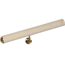 Trätrappa med mässingsfäste