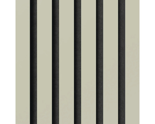 Akustikpaneler med vertikala lameller på bärmaterial