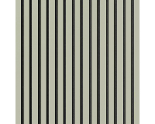 Panelvägg med vertikala lameller