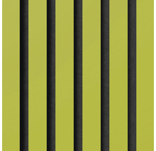 Akustikpanel med träribbor på filt