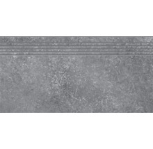 Grå trappklinker med räfflor