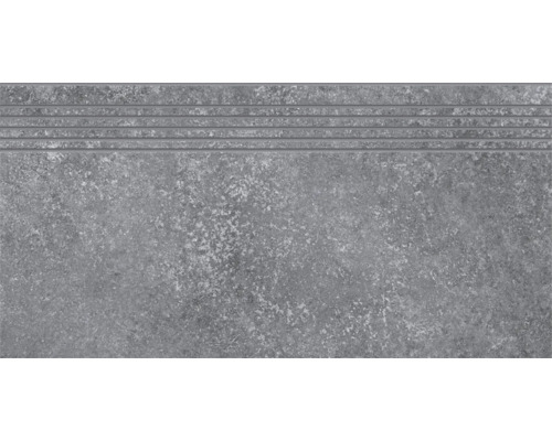 Grå trappklinker med räfflor