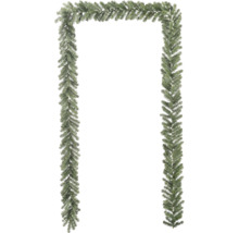 Dekorativ grangirlang till jul för design av dörrkarmar