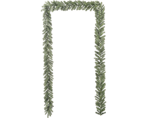 Dekorativ grangirlang till jul för design av dörrkarmar