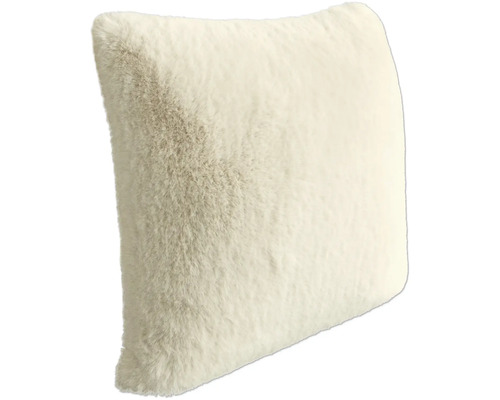 Fyrkantig kudde med pälsimitation