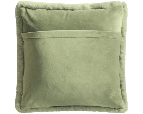 Dekorativ kudde med pälskant