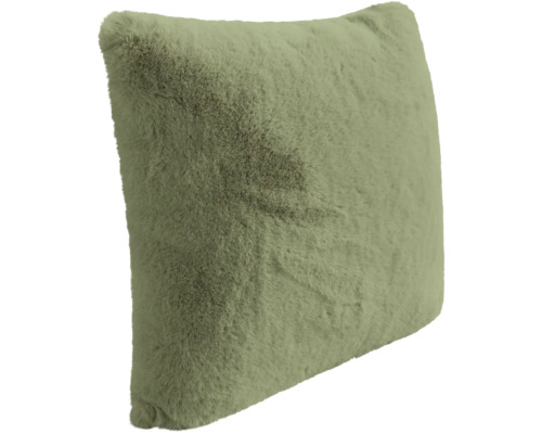 Fyrkantig prydnadskudde i konstpäls