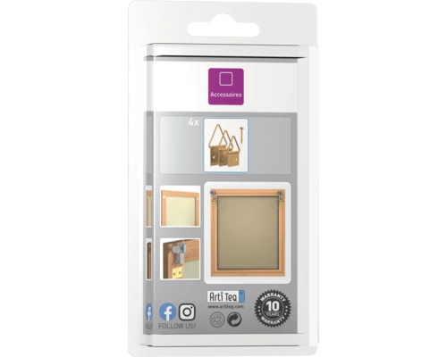 Arti Teq tillbehörspaket med hängare och spikar för fotoramar