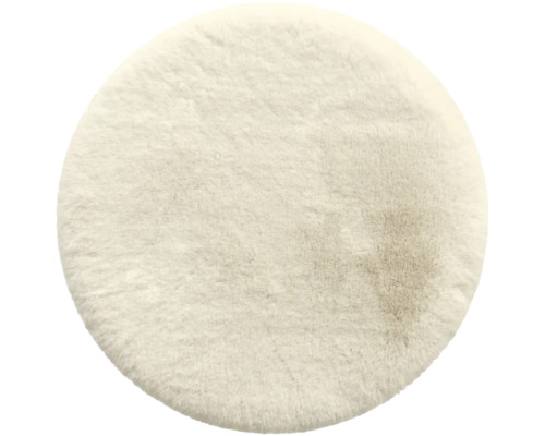 Rund matta med hög lugg