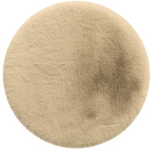 Rund matta av fuskpäls