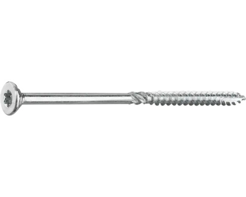 Träskruv med linshuvud och fräsribbor