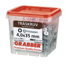 Träskruv GRABBER C1 försänkt 4,5x35mm 200-pack TFZ4535