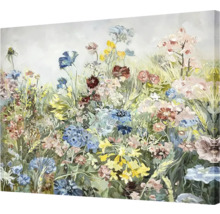 Målning med blommotiv för väggdekoration