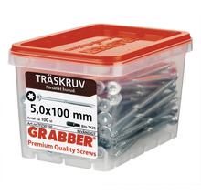 Träskruv GRABBER C1 försänkt 5,0x100mm 100-pack TFZ50100
