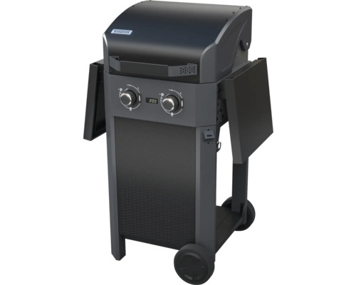 Tenneker gasolgrill med två brännare och två förvaringsutrymmen