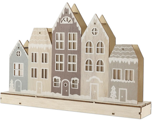 Dekorativ trähusrad för julperioden