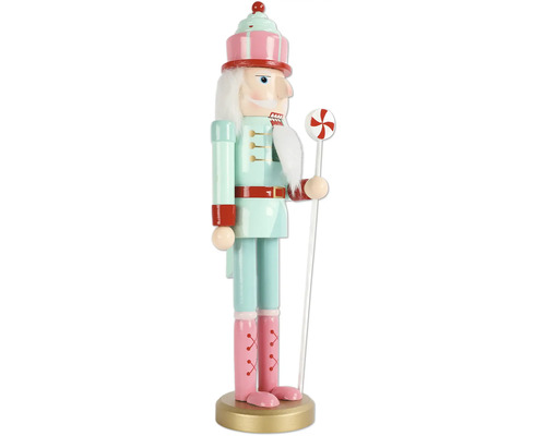 Dekorativ nötknäpparfigur med polkagris