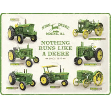 Illustration av olika John Deere traktormodeller