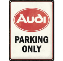 Audi logotyp parkeringsskylt