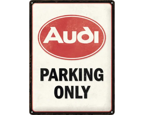 Audi logotyp parkeringsskylt