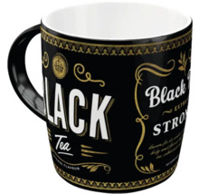 Tekopp med trycket Black Tea