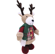 Dekorativ renfigur med halsduk och horn