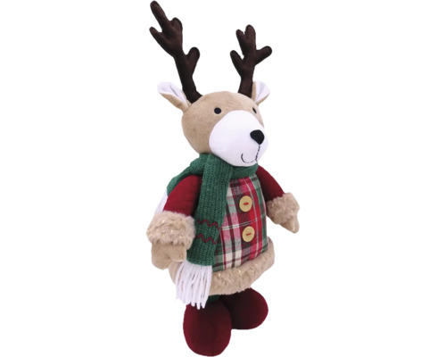 Dekorativ renfigur med halsduk och horn