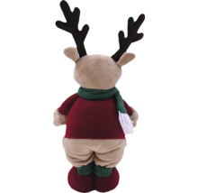 Plysch renfigur med halsduk och horn