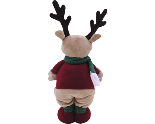 Plysch renfigur med halsduk och horn