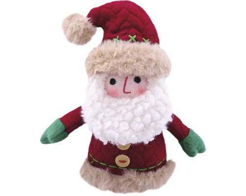 Dekorationsfigur LAFIORA jultomte 17cm Dekorativ jultomte av tyg med mössa och skägg