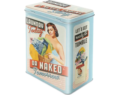 Dekorativ tvättbox i retrodesign