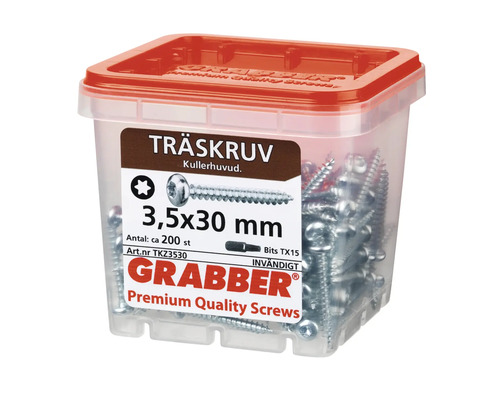 Träskruvar 3,5x30 mm i behållare