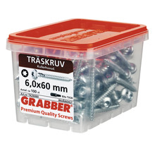 Förpackning träskruvar 6,0x60 millimeter