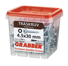 Grabber träskruvar 4,5x30 millimeter i behållare