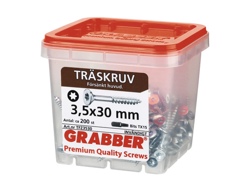 Träskruvar 3,5x30 mm i behållare