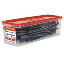 Träskruv GRABBER C4 6,0x180mm försänkt 100-pack TFU60180