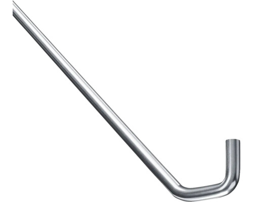 Genomföringsfäste för duschdraperistång BURSCHBERG diagonalt vinklat väggfäste rostfritt stål borstat borstad matt 1 st Rörbockningsfjäder