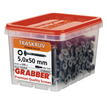 Träskruv GRABBER C4 5,0x50mm försänkt 200-pack TFU5050
