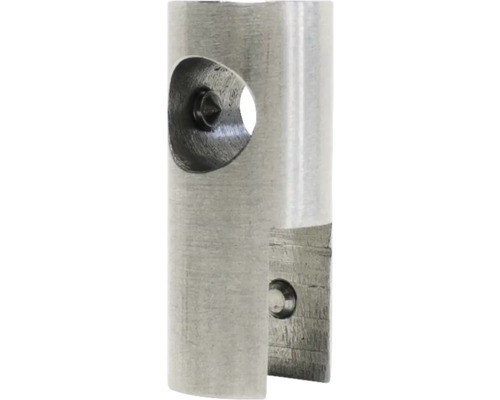 Glashållare för duschvägg BURSCHBERG 90° rostfritt stål borstad matt 1 st Metallstift med hål