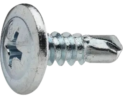 Plåtskruv med linshuvud och borrpunkt