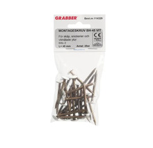 Plåt-och montageskruv GRABBER vitlackerad 4,2x45mm 25-pack