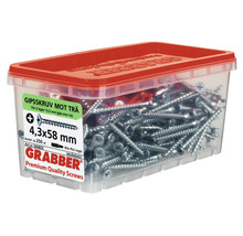 Grabber skruvar 4,3x58 mm i behållare