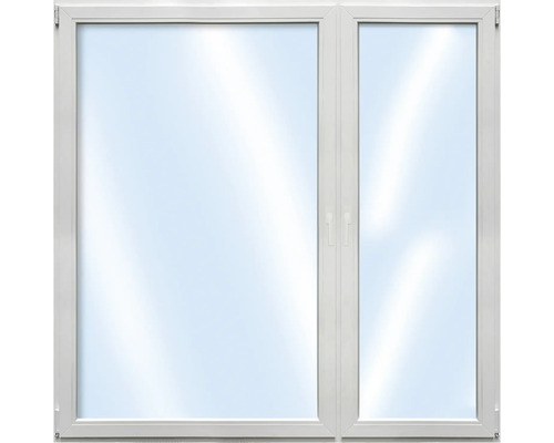 Vitt plastfönster med öppnings- och lutningsfunktion