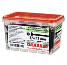 Grabber gipsskruvar 3,5x42 mm i behållare