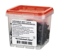 Gipsskruv GRABBER för tjock plåt fosfaterad 3,5x25mm 250-pack G13SK