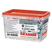 Grabber plåt- och montageskruv 4,2x32 mm i plastlåda