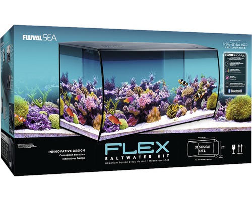 Fluval Sea Flex saltvattensakvarium med LED-belysning