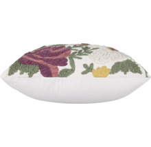 Dekorativ kudde med blommönster